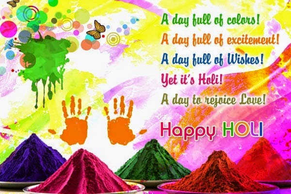 Happy Holi 2015 sms,wishes in Hindi                 Happy Holi sms,wishes in English
