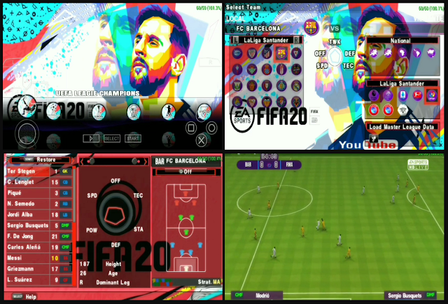 PES 2020 PPSSPP MOD FIFA 20
