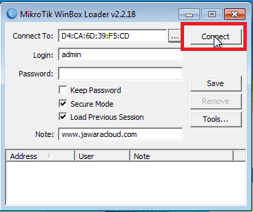 Cara Menggunakan Winbox Mikrotik