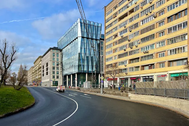 Ленинградский проспект, строящийся жилой комплекс Slava