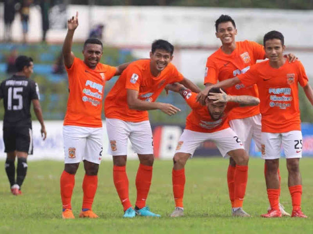  Borneo FC Menang  3-1 atas PS Mojokerto Putra