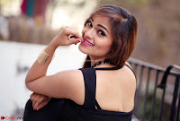 Actress and Model Ashwini in Beautiful Short Black Mini Dress ~  Exclusive 001.jpg