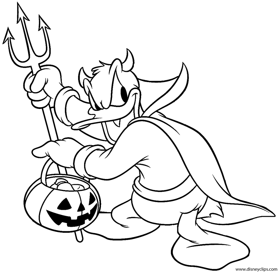 Free Disney Halloween Coloring Pages For Kids 4