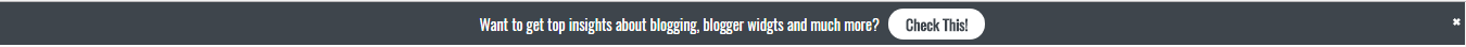 Blogger notification bar widget