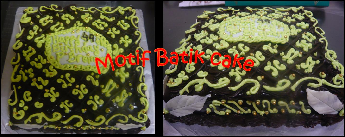 sate padang motif batik di cake