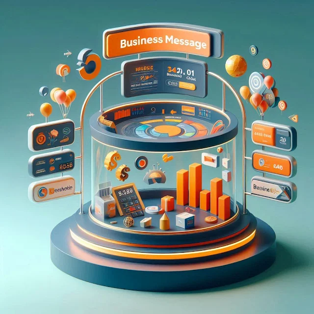 RCS business message with branded carousel