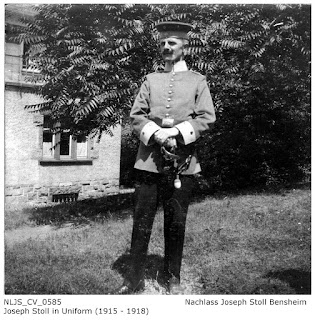 Joseph Stoll in Uniform 1915-1918; Nachlass Joseph Stoll Bensheim, Stoll-Berberich 2016