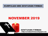 KUMPULAN SMS SENTUHAN FIRMAN BULAN: NOVEMBER 2019