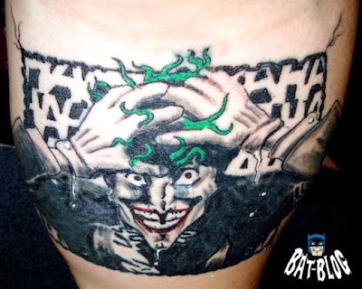 Here's a very cool JOKER Tattoo Photo sent in by a Bat-Blog Fan named Kevin.