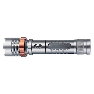 Torch light 1000 LM 5 Modes zoomable rechargeable LED Flashlight 18650/AAA Flashlight hown - store