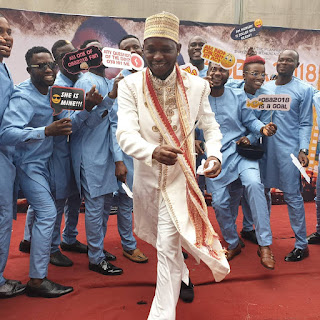 #Oba2018 photos from Nollywood stars Okiki Afolayan and Abimbola Ogunnowo's traditional wedding.