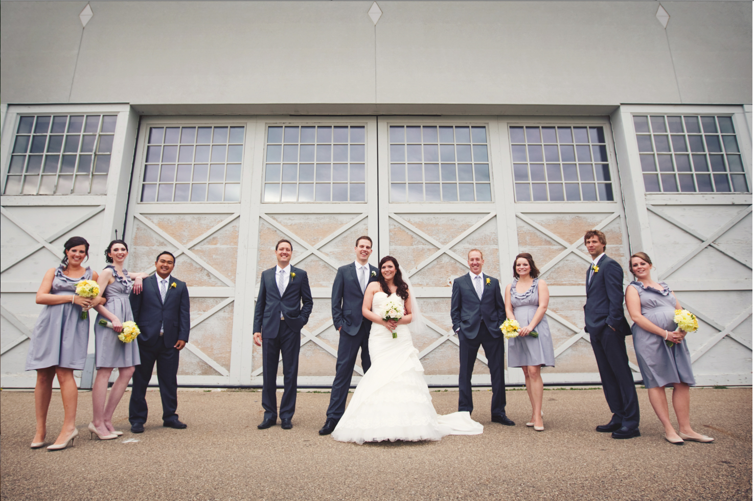 designer lace wedding dresses 2014 beautiful, rustic yellow and gray themed Edmonton, Alberta wedding 