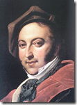 Portrait of Gioachino Rossini in 1820