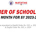 Number of School Days for SY 2023-2024 (DO 22, s. 2023 & DO 3, s. 2024)