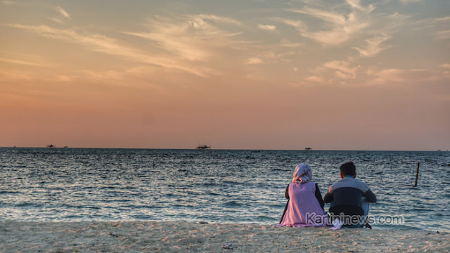 Pantai Bandengan Jepara di Puncak Hari Raya