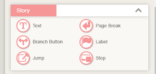 The story component in TyranoBuilder