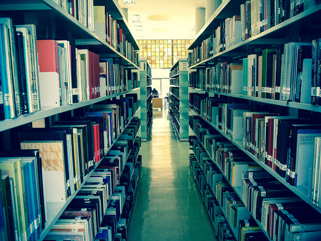 Biblioteca y jardín 