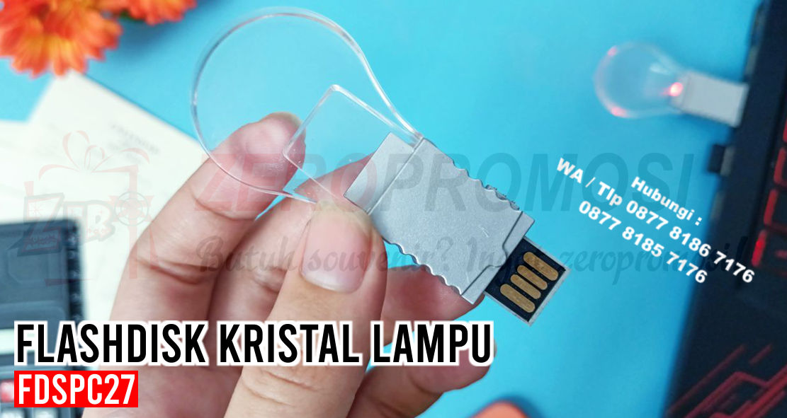 Jual USB Lampu FDSDC27, USB LIGHTBULB, LAMPU, Flashdisk Crystal Round