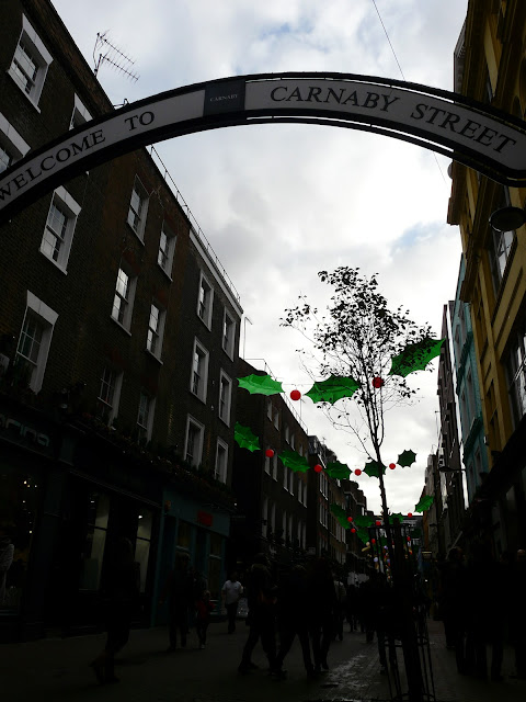 Londres Carnaby Street à Noël