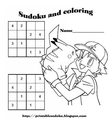 Sudoku Free Printable on Free And Easy Printable Sudoku Puzzles For Kids