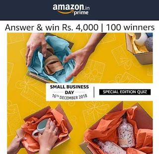 Amazon Small Business Day Special Edition Quiz Answers