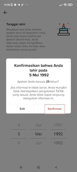 How To Change Birth Date And Age On Tiktok 6