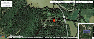 Click picture for a larger view of Lipscomb Cemetery's location in Pulaski County