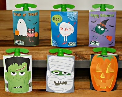 Halloween Monster Fruit Pouches