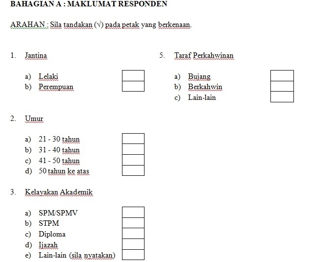 Contoh Soalan Kaji Selidik Stress - Selangor h