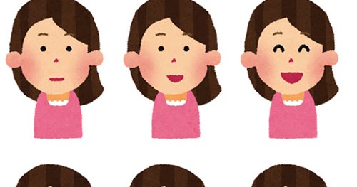 嬉しい表情の女性のイラスト 6段階 かわいいフリー素材集 いらすとや