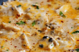 One Pan Sour Cream Chicken Enchilada Skillet Delicious Recipe 