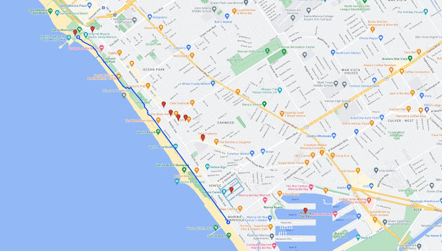 Things to do in Venice Beach Map