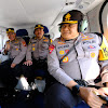 Kapolda Sulsel, Didampingi PJU, Memantau Giat Capres Ganjar dan Cawapres Gibran di Kota Makassar Gunakan Helikopter