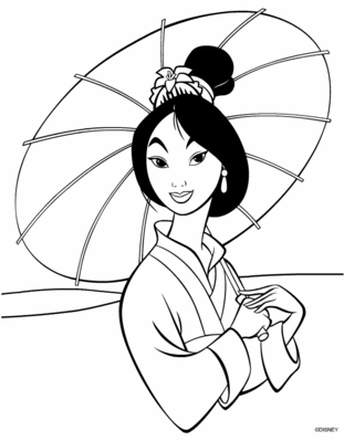 Disney Princess Coloring Page