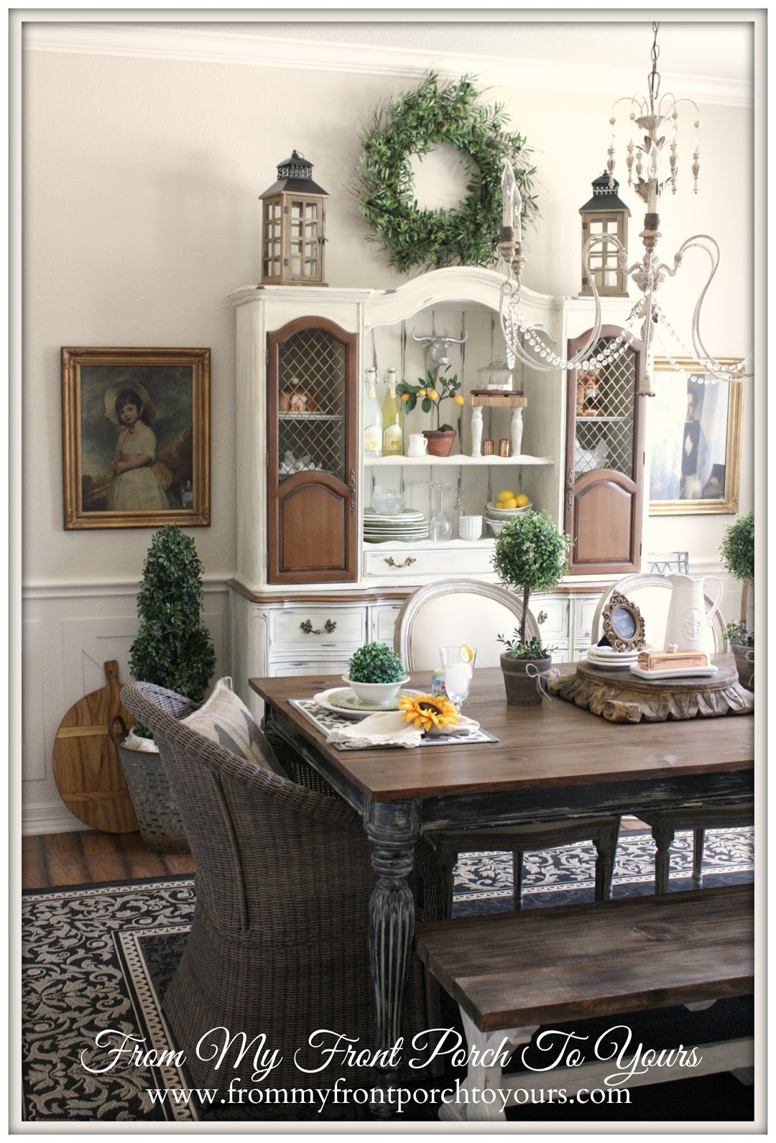 From My Front Porch To Yours French Farmhouse  Dining  Room  