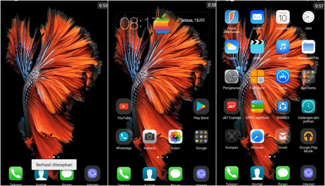 Tema iPhone untuk Oppo (ColorOS & iOS) Tembus Akar - ios 11