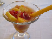 Copa de frutas al cava