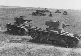 Destroyed/abandoned Soviet tanks in western Ukraine 24 June 1941 worldwartwo.filminspector.com