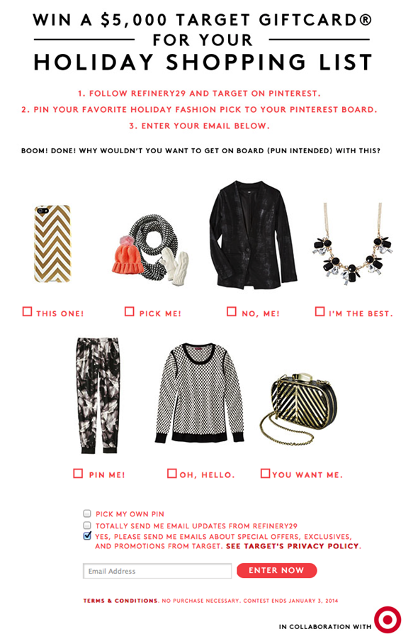 Win $5,000 from Target + Refinery29!