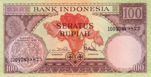 Rp100 tahun 1959