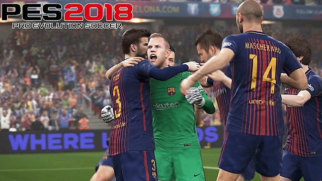 تحميل لعبة PES 2018 لعبة كرة القدم بيس 2018 للكمبيوتر برابط مباشر ميديا فاير كاملة