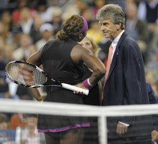 Serena's tirade after foot fault ends match on penalty 