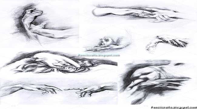 Pencil Drawings Hands