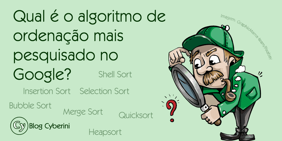 Algoritmo de ordenação mais pesquisado no Google