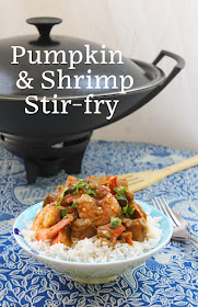 Food Lust People Love: This healthy Thai-style pumpkin and shrimp stir-fry is super quick to the table, with enormous flavor. With or without the shrimp, it’s a satisfying meal. But add the shrimp. You won’t regret it.