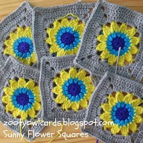 sunflower granny square