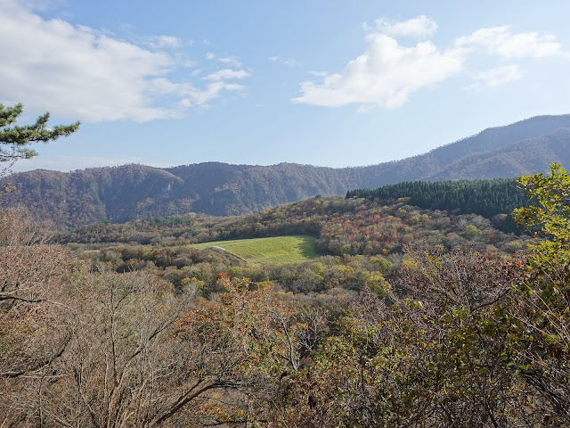 大山の香取の山道からの眺望