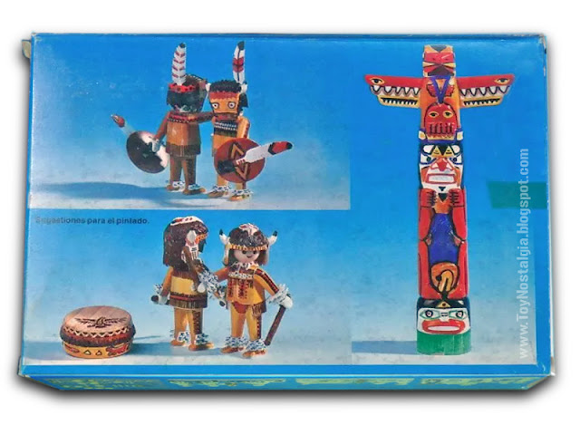 Playmobil COLOR 3620 - Antex - indians with totem back box