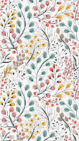 Floral Pattern Preppy Wallpaper