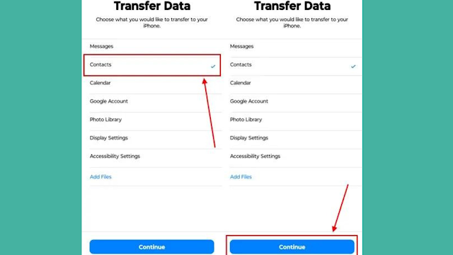 Transfer Android Contacts via the “Move to iOS” App